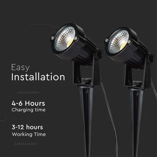 V-TAC Solar LED-Gartenleuchten-Set VT-11031, 2x 1,2 W, 3000 K, IP65 V-TAC Solar LED-Gartenleuchten-Set VT-11031, 2x 1,2 W, 3000 K, IP65