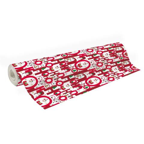 Clairefontaine Geschenkpapier Alliance 60g, Rolle 50x0,70m, Hohoho Rot 211958C