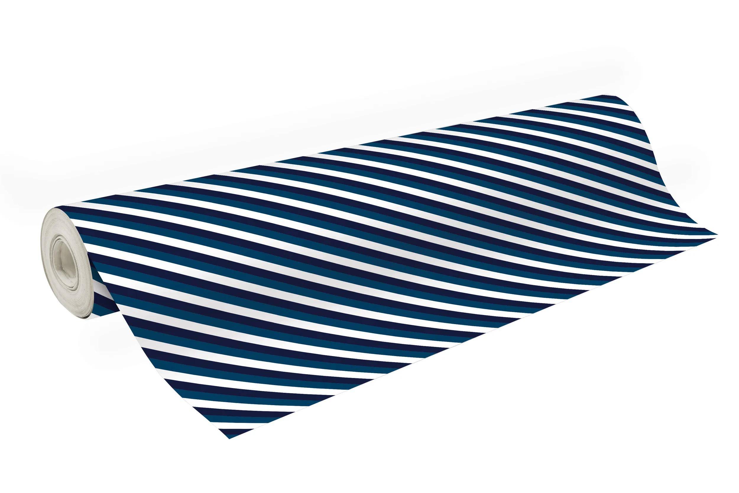 Clairefontaine Geschenkpapier Alliance, Rolle 50x0,70m, Blue Line Blau 211955C