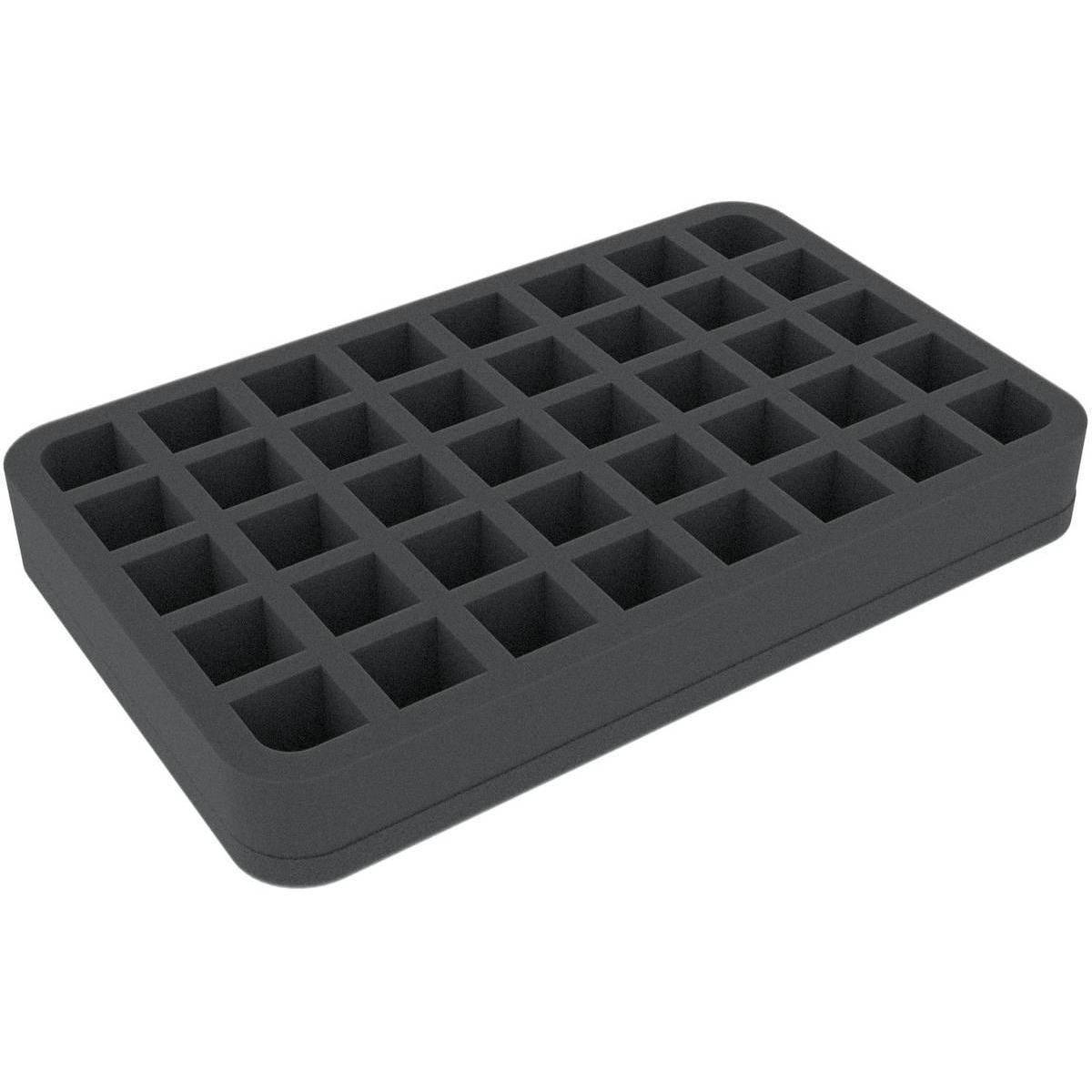 HSMFLX035BO - HSMFLX035BO 35 mm Half-Size Schaumstoffeinlage mit 40 Fächern