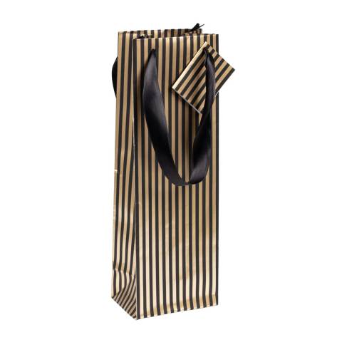 Clairefontaine 5x Geschenktasche Flaschen 12,5x9,5x38 cm Gold 212912C