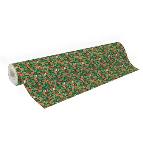 Clairefontaine Geschenkpapier Excellia 80g, Rolle 50x0,70m, Xmas Grün 202117C