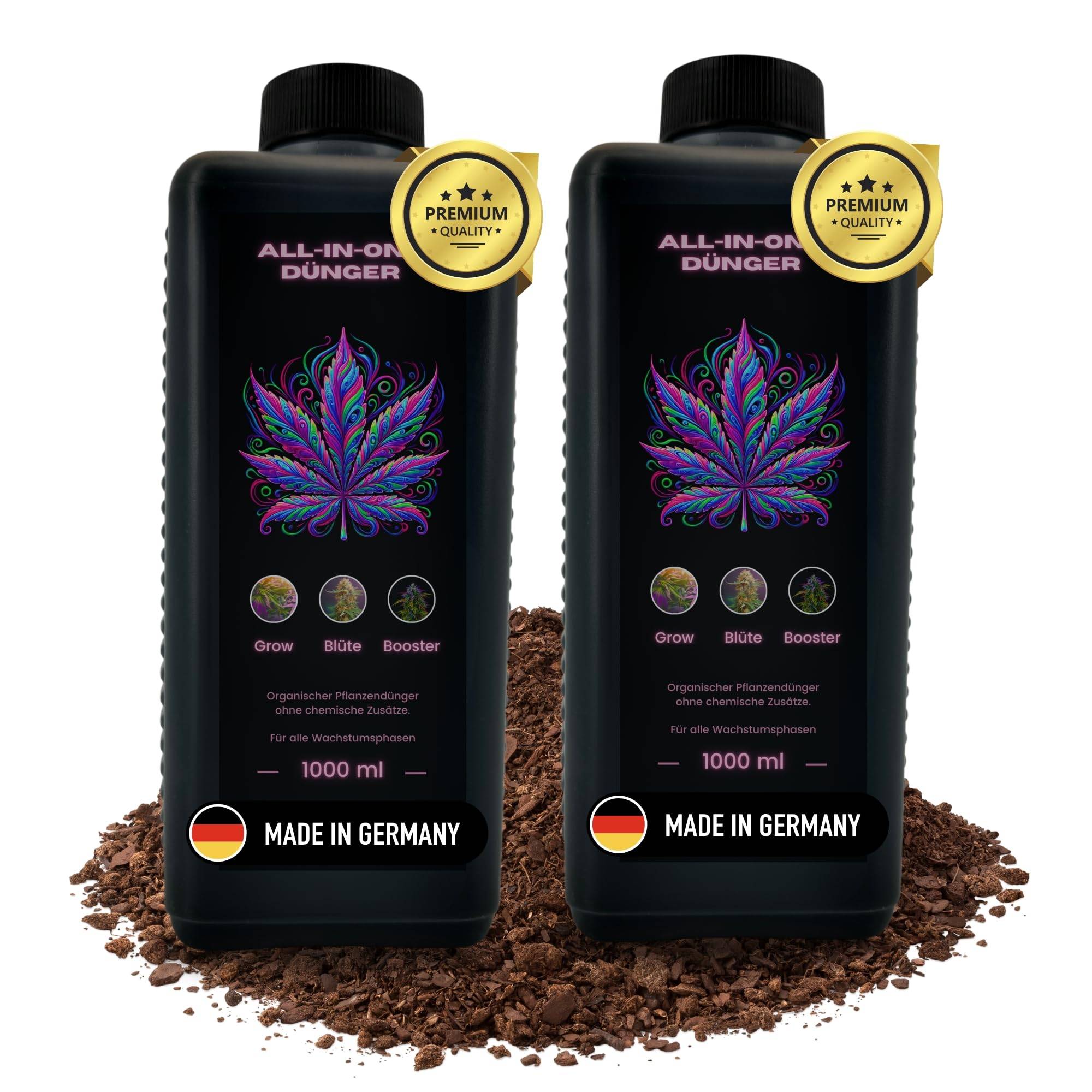 2L Grow Dünger für Growbox Grower 2Liter Starter Set Try Pack Grower