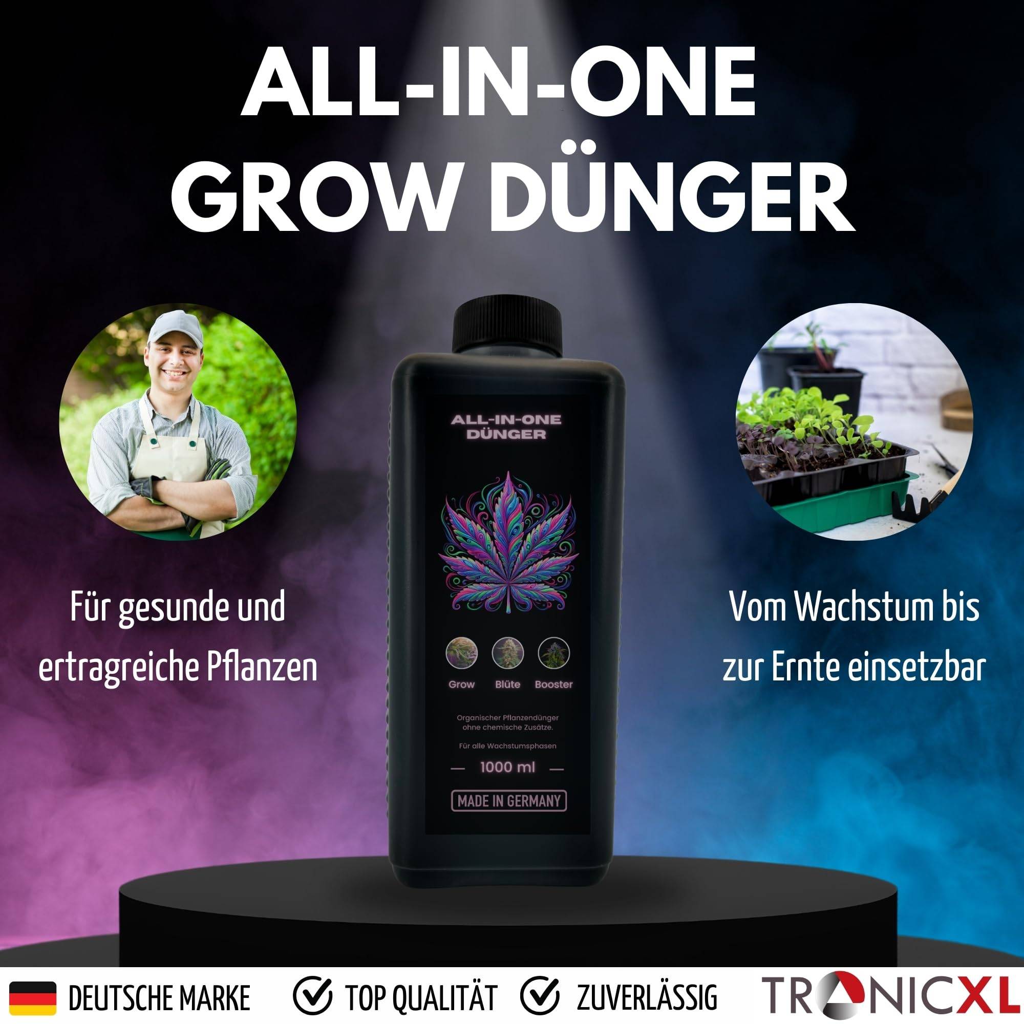 2L Grow Dünger für Growbox Grower 2Liter Starter Set Try Pack Grower