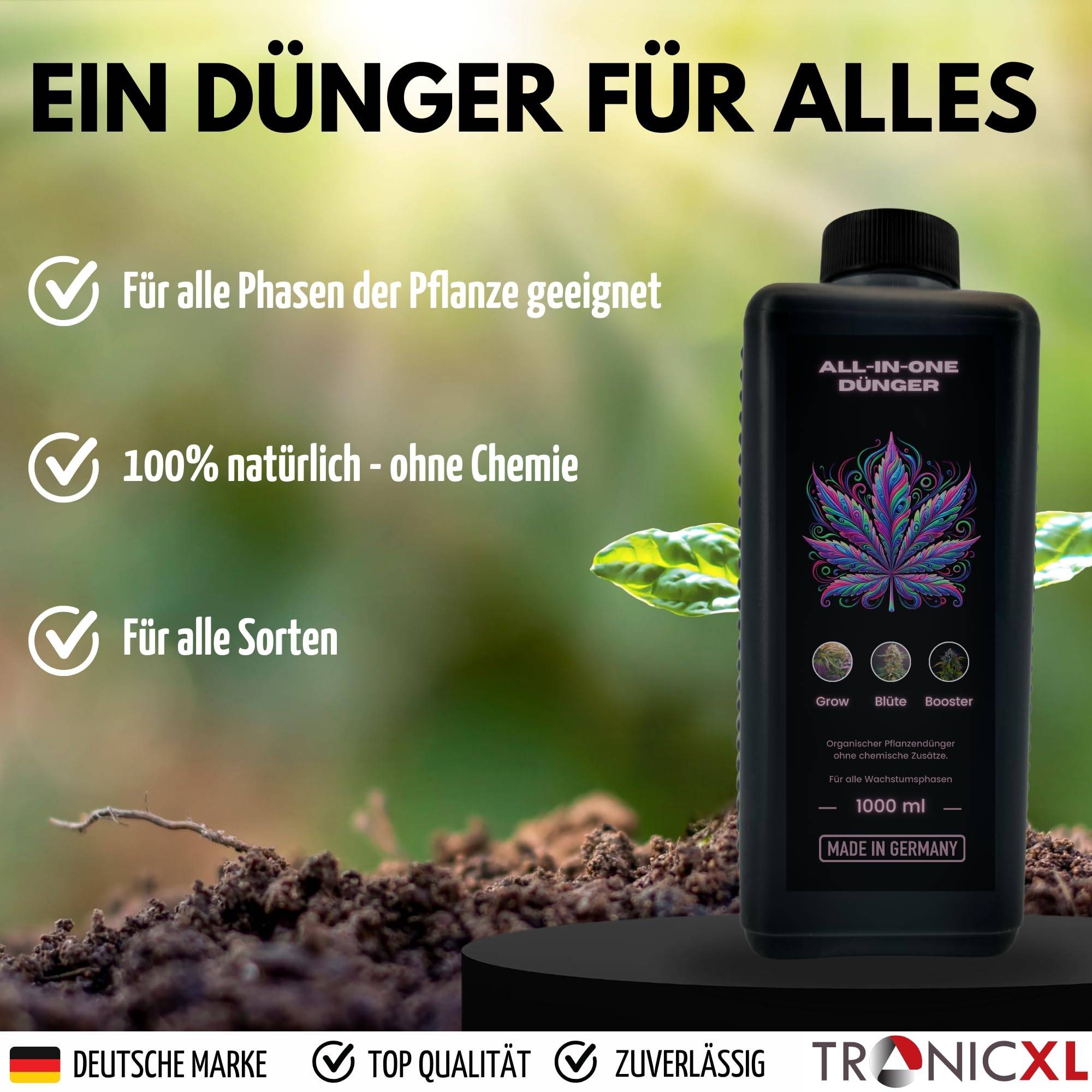 2L Grow Dünger für Growbox Grower 2Liter Starter Set Try Pack Grower