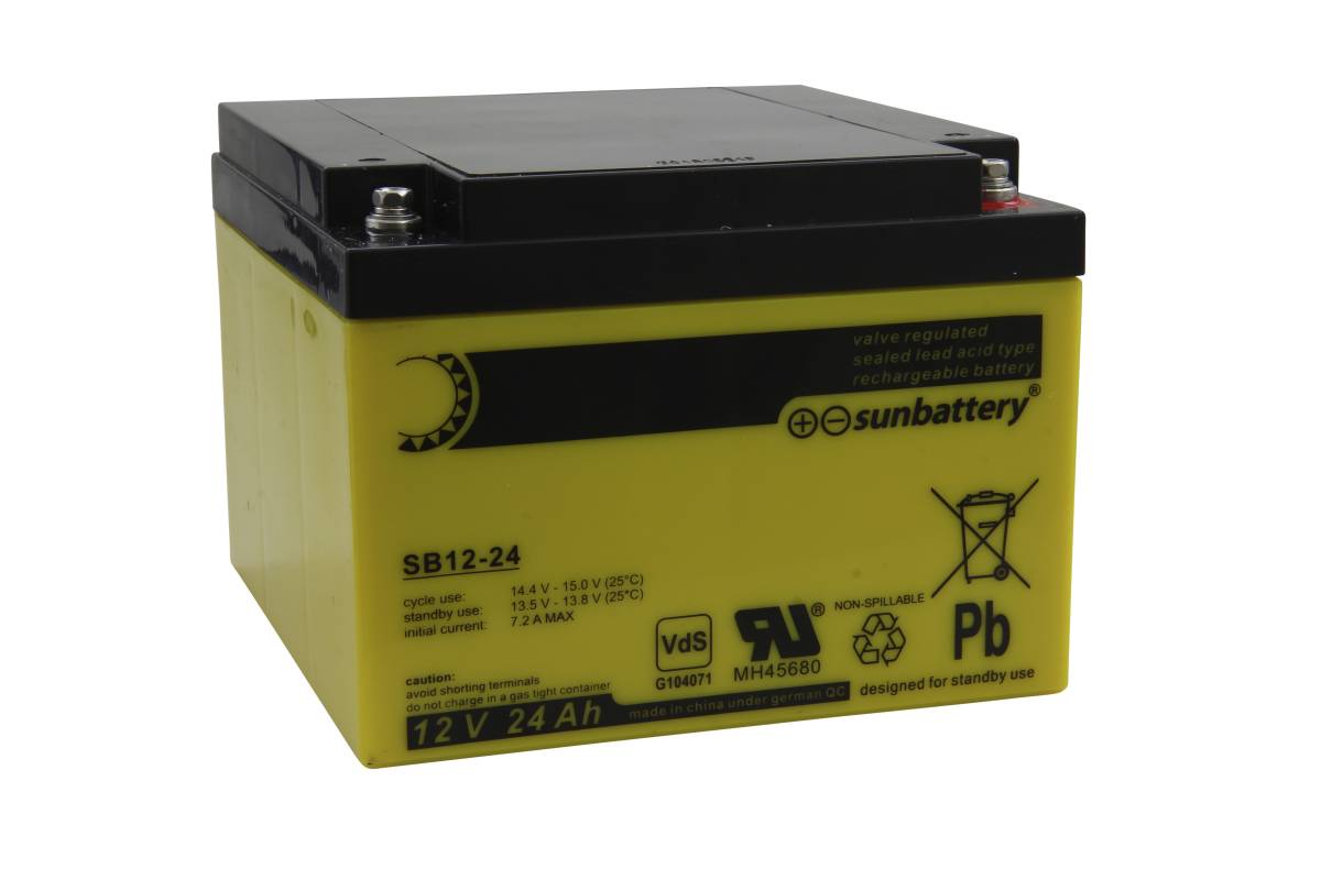 SUN Blei-Vlies-Akku (AGM) SB12-24VO 12.0V 24.0Ah