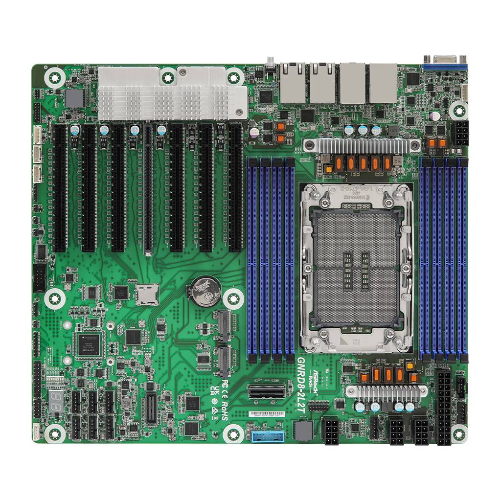 Asrock GNRD8-2L2T, Intel, LGA 4710 (Socket E2), Intel® Xeon®, LGA 4710 (Socket E2), DDR5-SDRAM, 128 GB