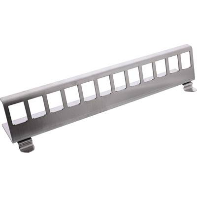 InLine® Keystone SNAP-In Metall-Modulhalter, 12-fach für Hutschiene Netzwerk-Infrastruktur &