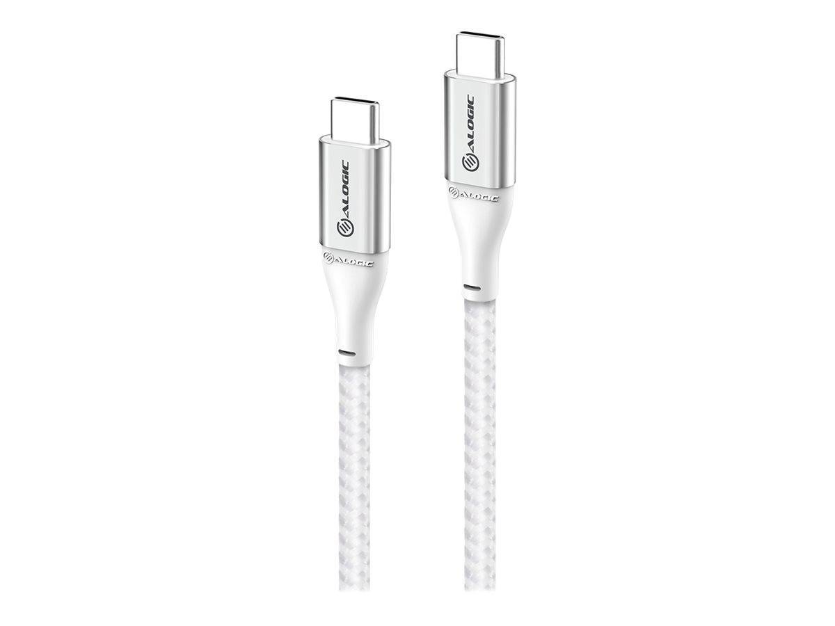 Alogic USB 2.0 Datenkabel Typ C -C M/M 5A 480 Mbps 0,3m, sil Multimedia-Technik USB-Kabel