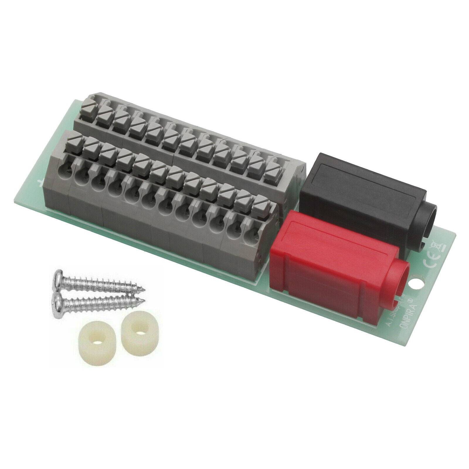 Stromverteiler Verteiler Labornetzteil Verteilerleiste W2x12B 4mm Bananenstecker