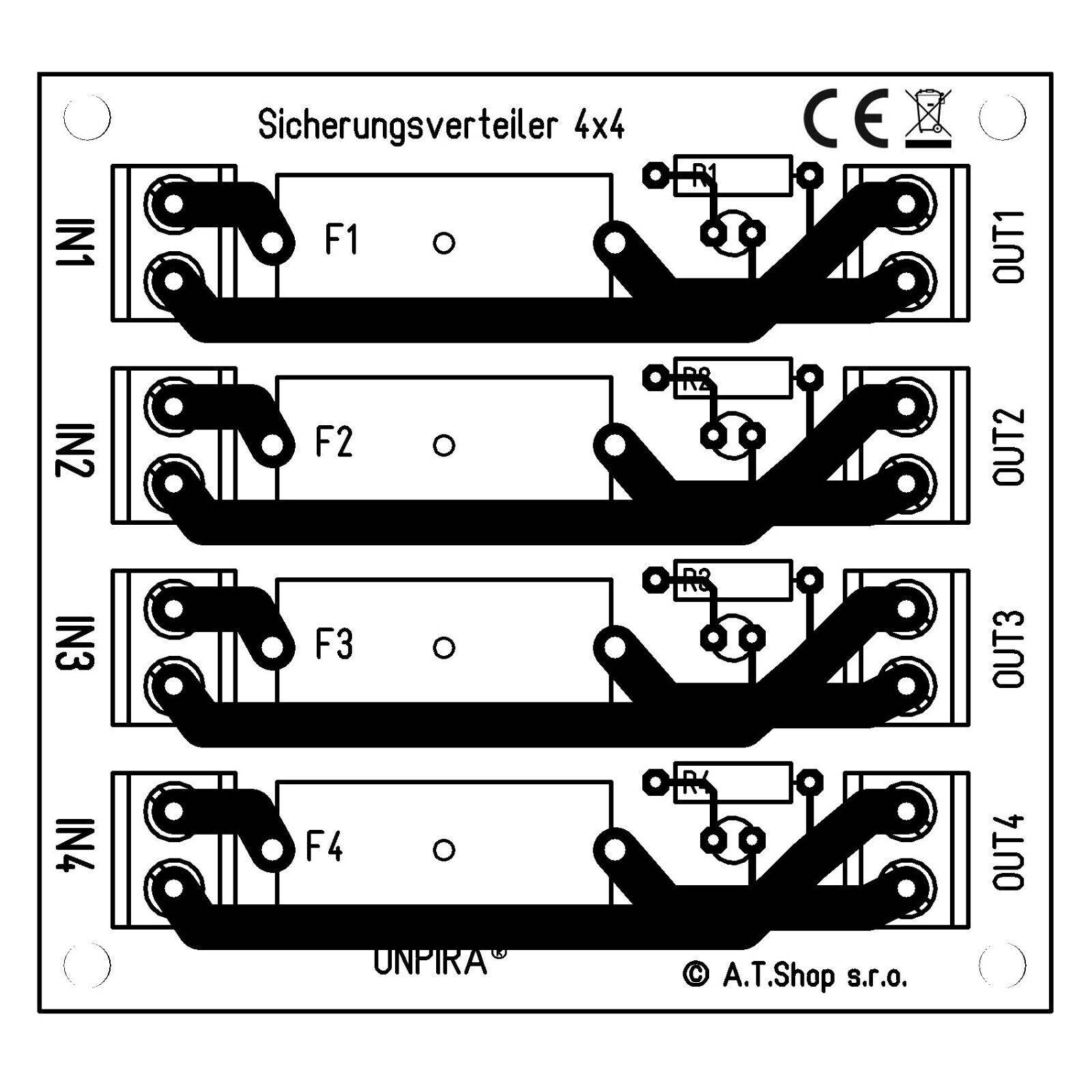 Sicherungsmodul Stromverteiler 12A Verteiler Modellbau Sicherungsverteiler