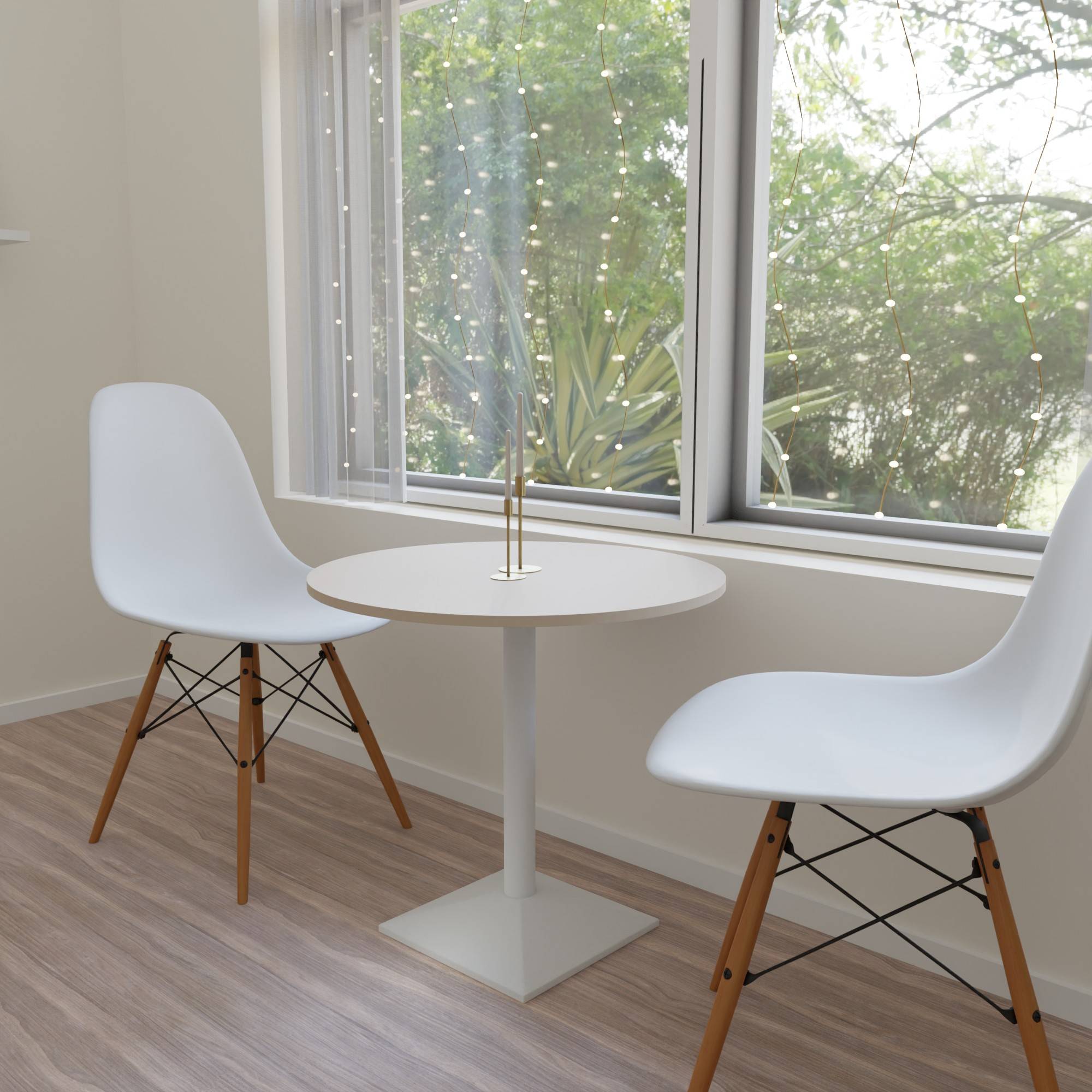 Single Tischgestell Modell „München“ Weiß Untergestell Bistro Gastro Tisch Fuß