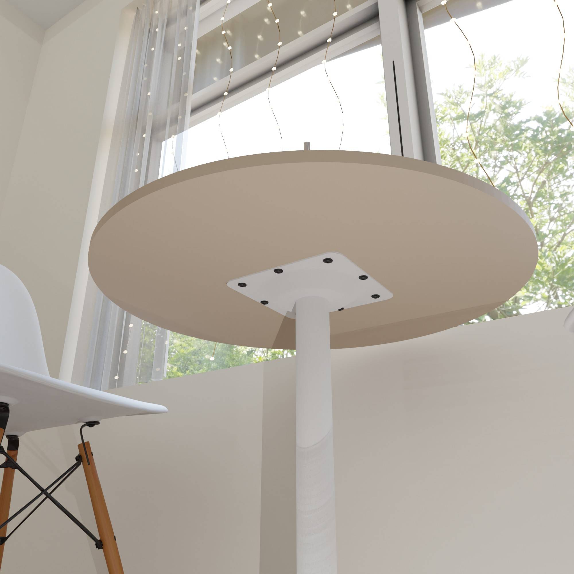 Single Tischgestell Modell „München“ Weiß Untergestell Bistro Gastro Tisch Fuß