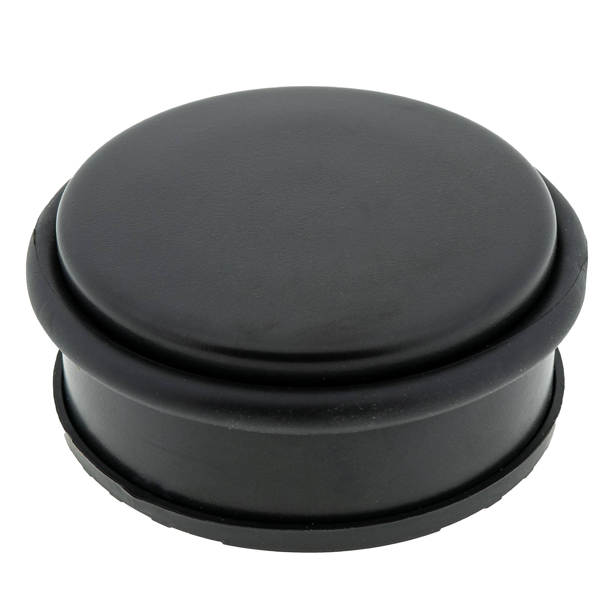 5 x Türstopper gummiert Ø 104 x 45 mm niedrig Mattschwarz