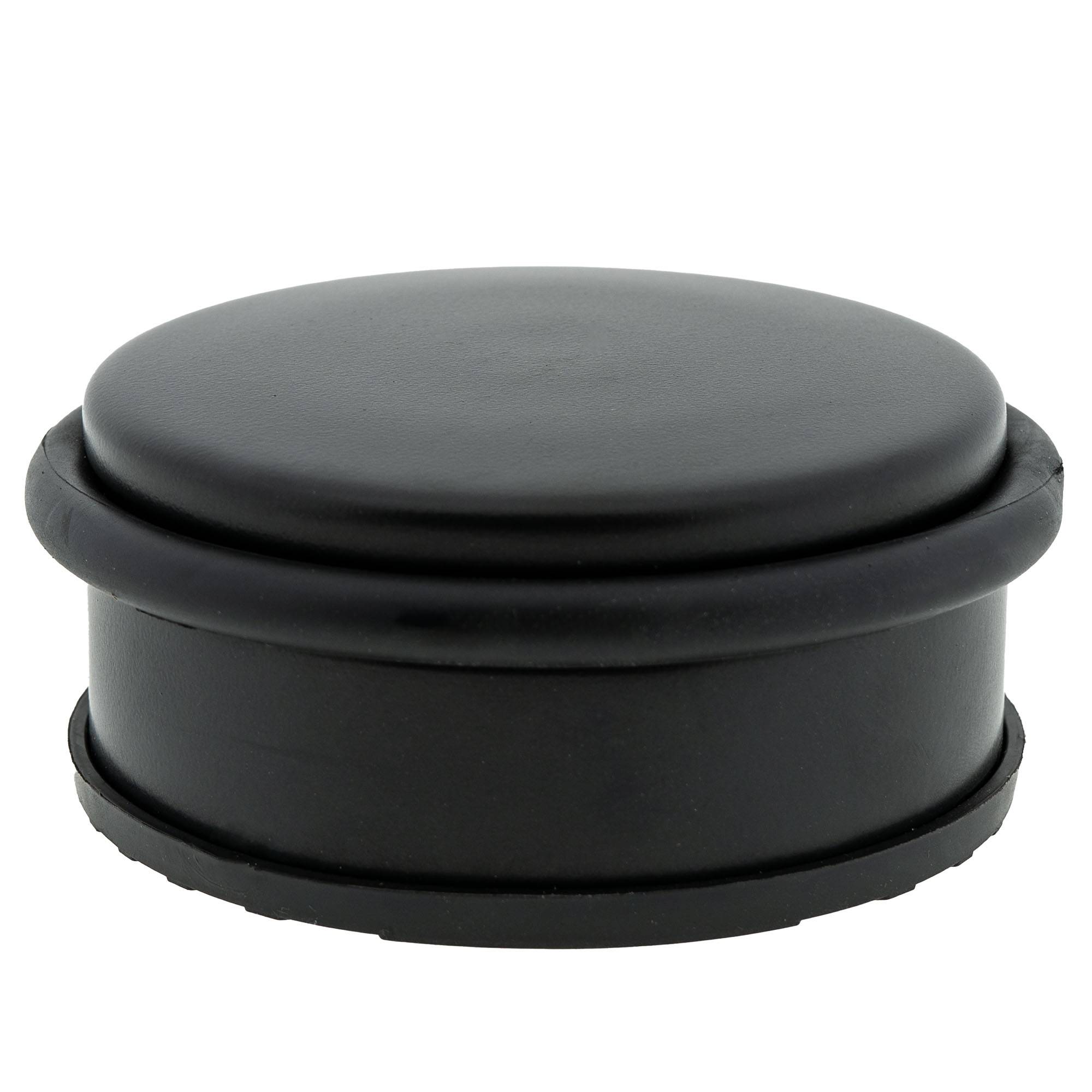 5 x Türstopper gummiert Ø 104 x 45 mm niedrig Mattschwarz