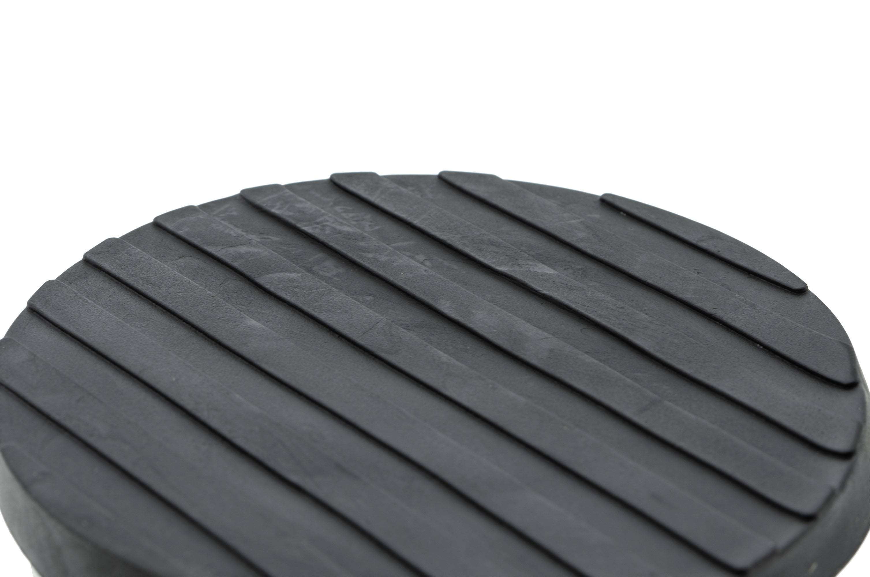 1 x Türstopper gummiert Ø 74 x 80 mm hoch Mattschwarz