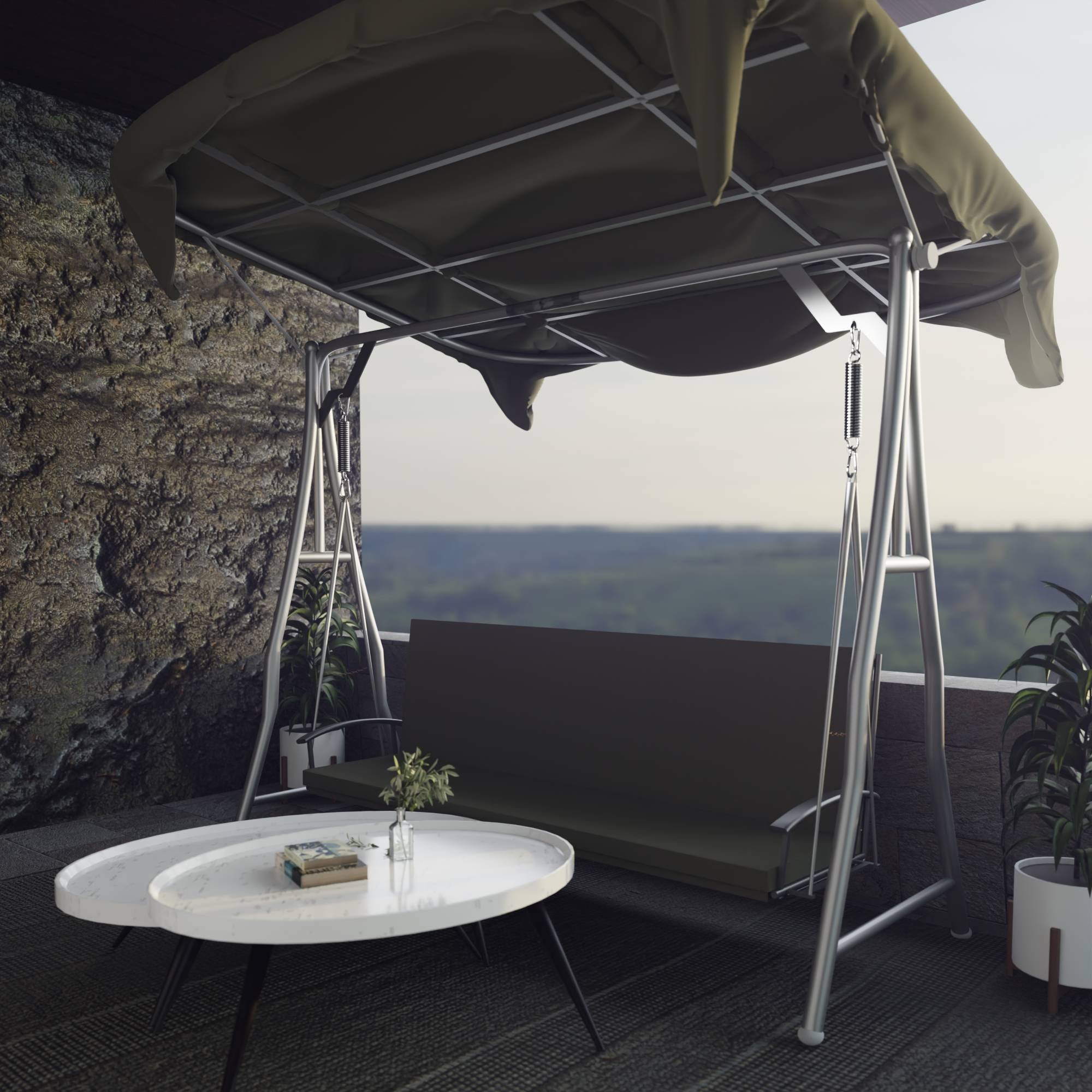 Schwingfeder Schaukelfedern Sonnensegel Feder Hängematte Hängesessel Schaukel