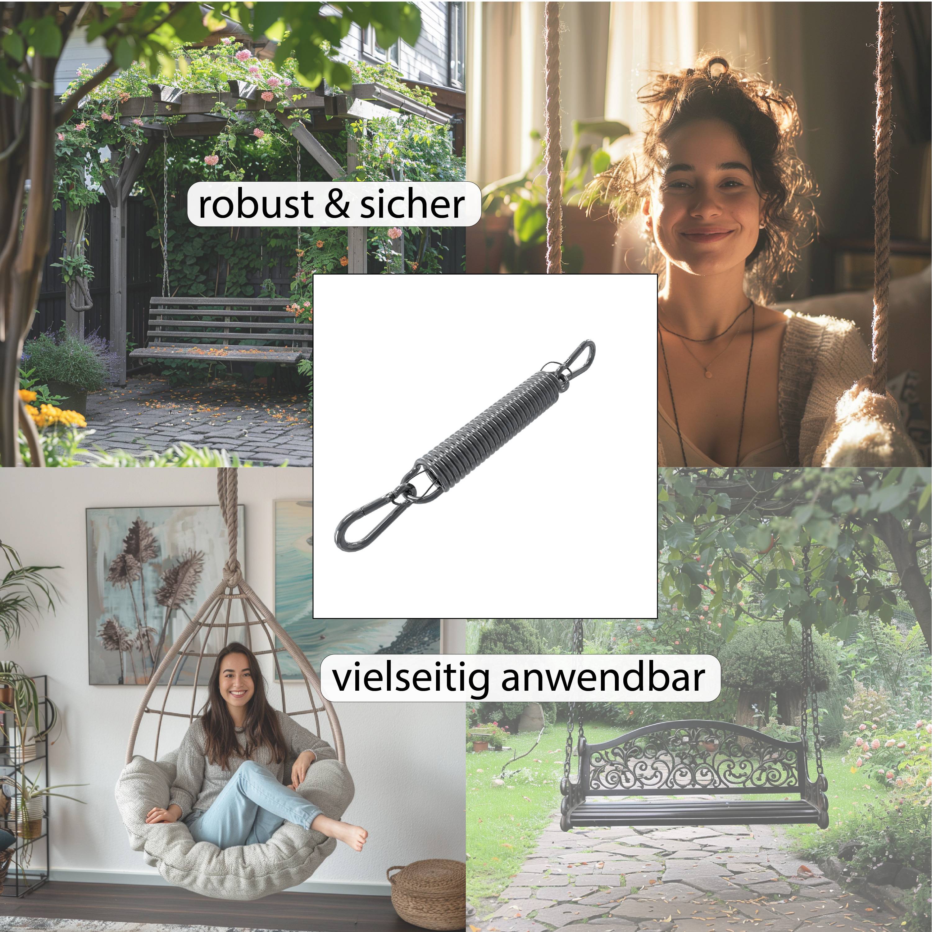 Schwingfeder Schaukelfedern Sonnensegel Feder Hängematte Hängesessel Schaukel