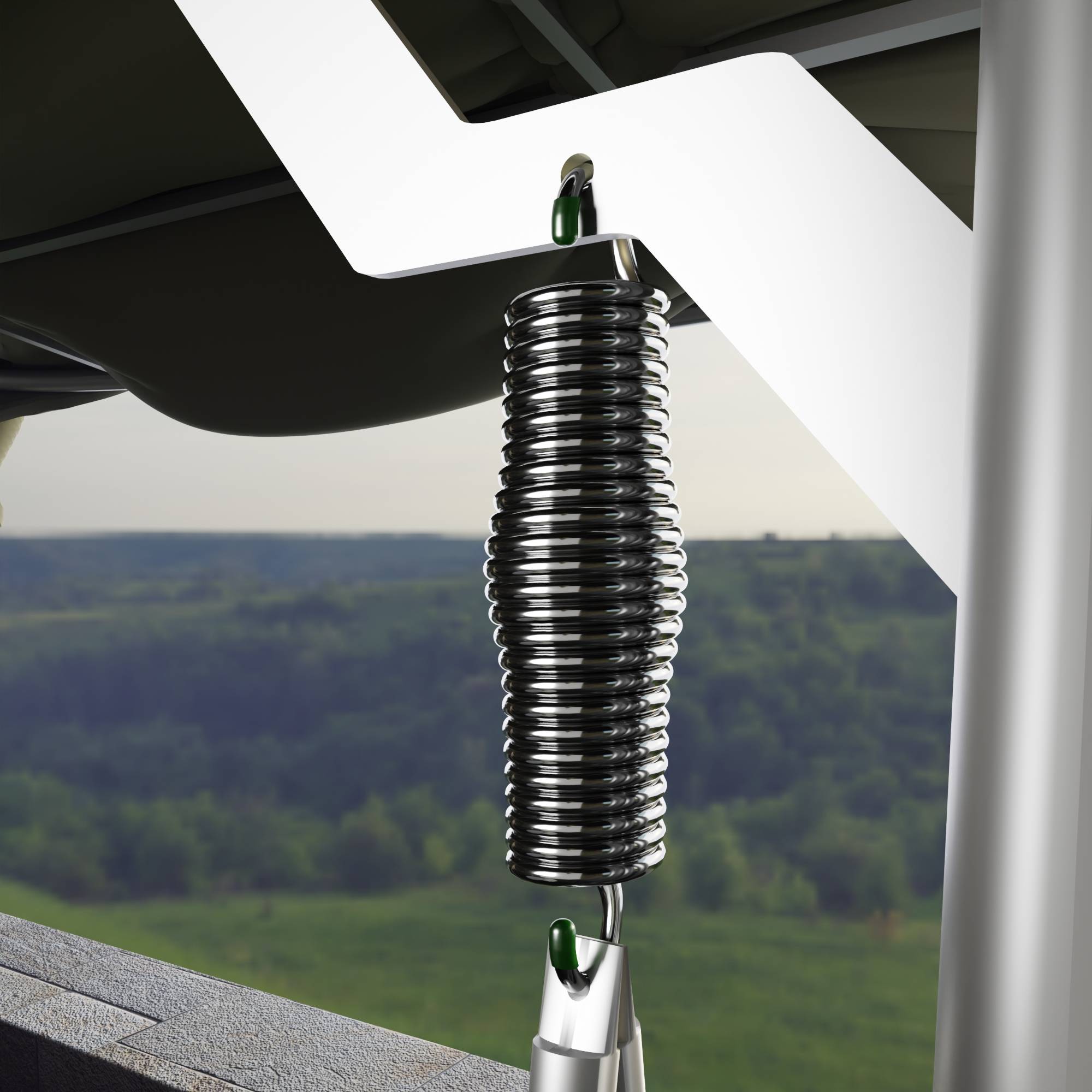 2x Schwingfeder Schaukelfedern Feder Hängematte Hängesessel Schaukel