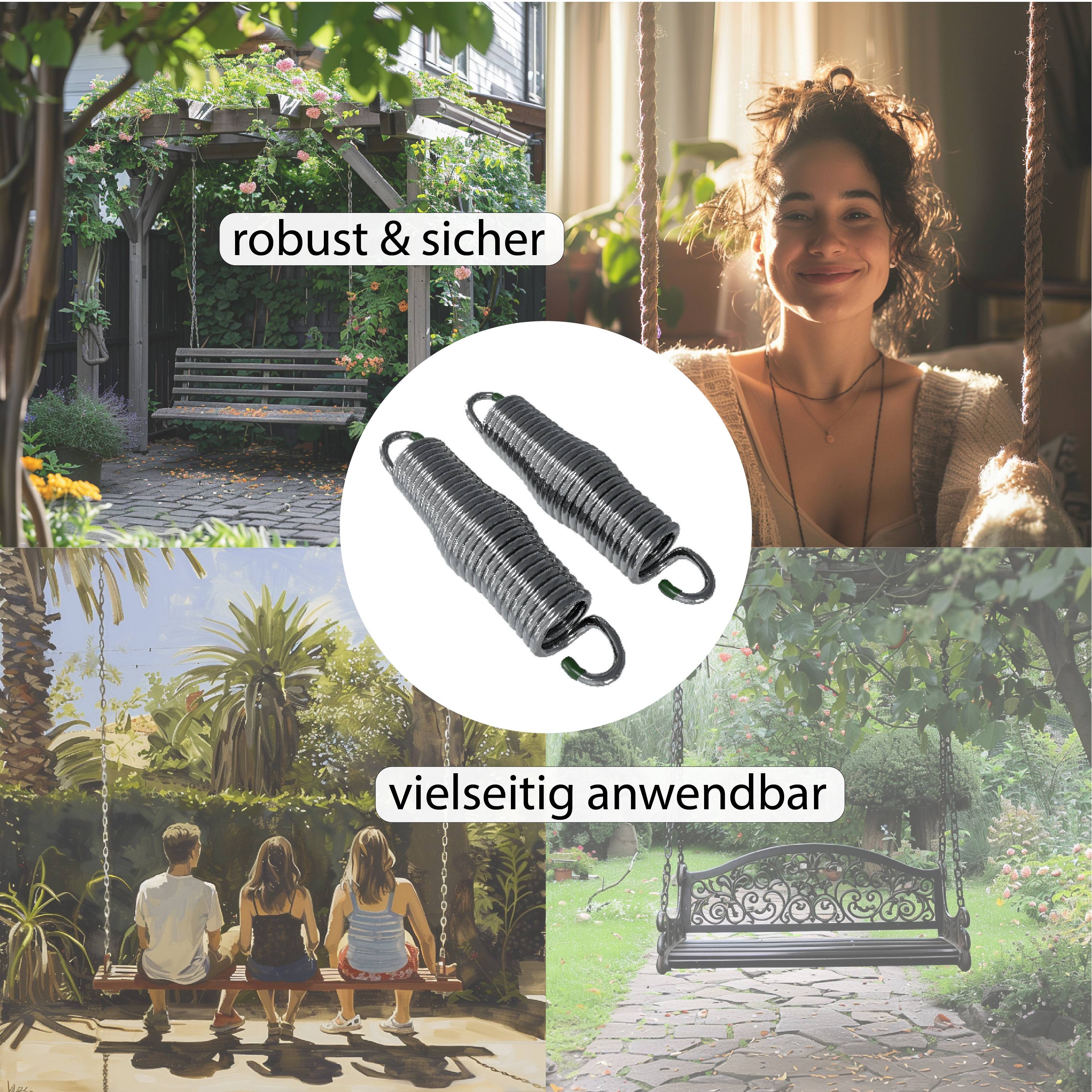 2x Schwingfeder Schaukelfedern Feder Hängematte Hängesessel Schaukel