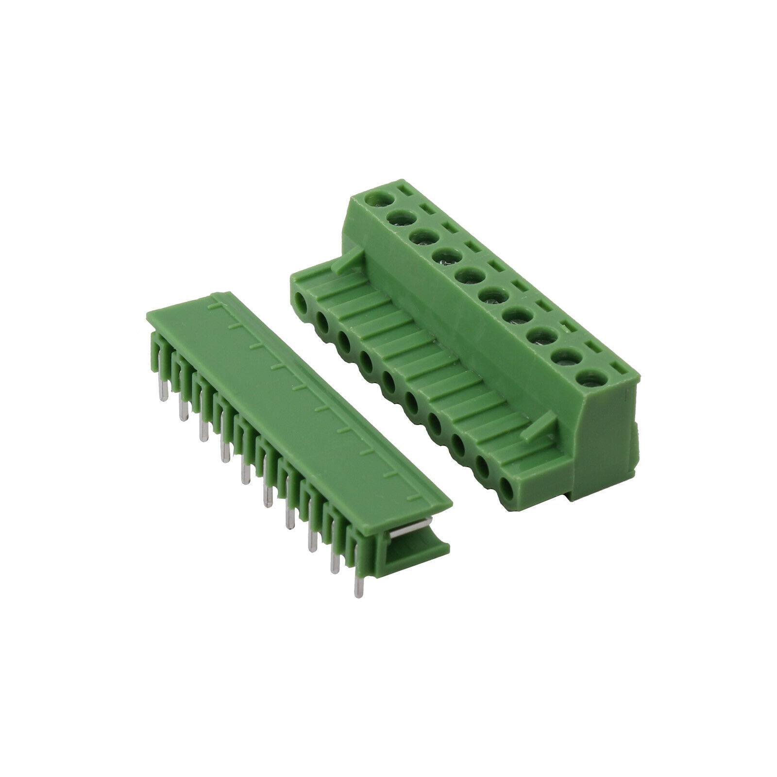 10x Anschlussklemmen Schraubklemmen Printklemmen Leiterplattenklemme RM 5,08 10 Pin