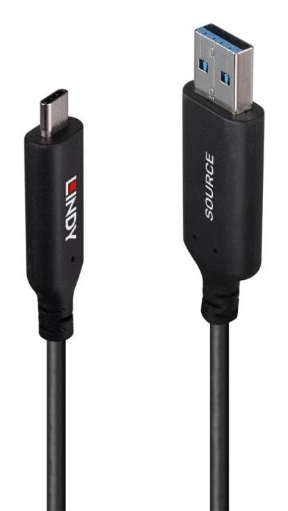 LINDY 10m USB 3.2 Gen 1 Typ A an C Hybridkabel