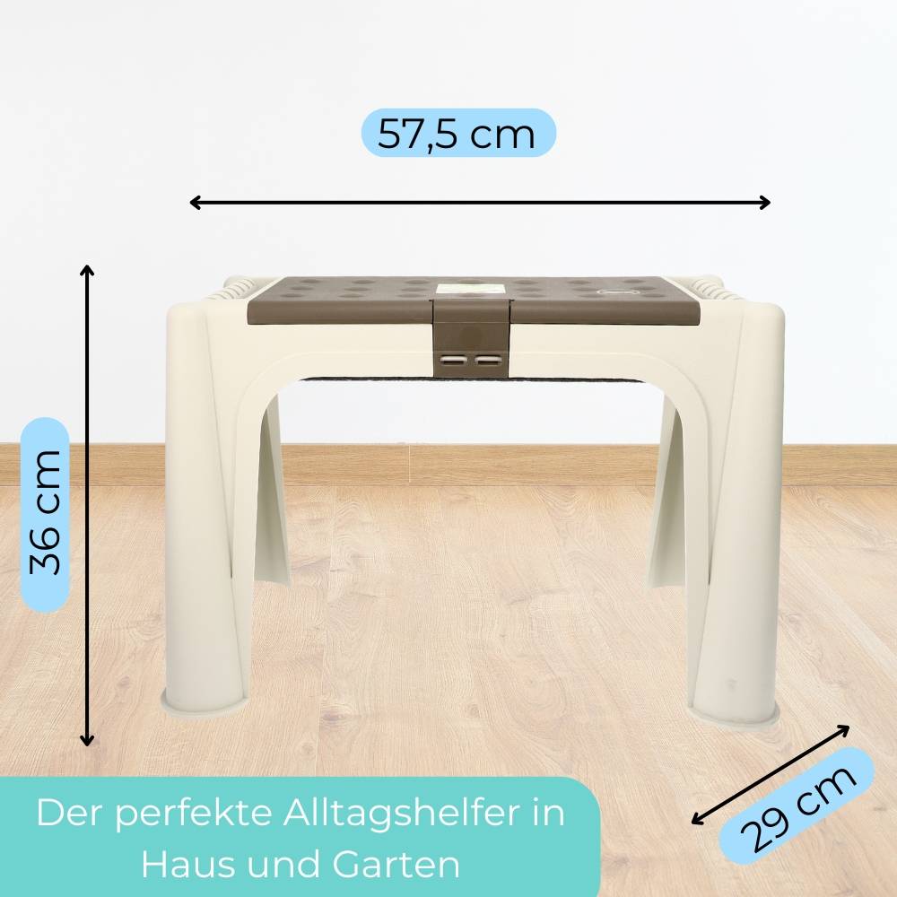 2x Kniebank 2in1 Kniekissen Garten Bank Sitzhocker Gartenkniebank Stauraum Kniehocker Gartenarbeit Gartenhocker mit Aufstehhilfe