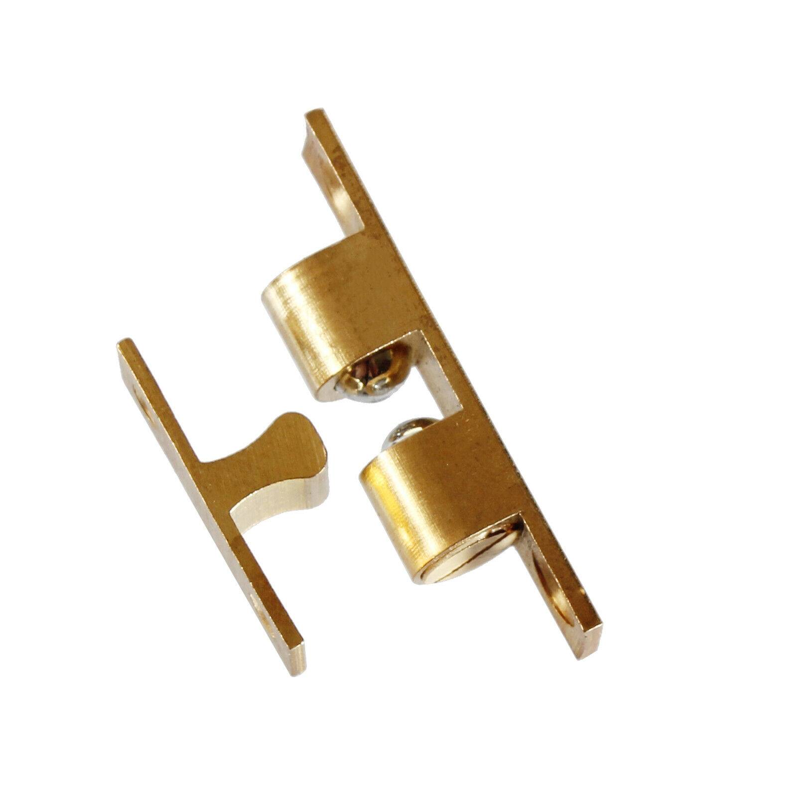 10x Doppelkugelschnäpper massiv Messing Kugelschnäpper Idealschnäpper Schnäpper 48mm