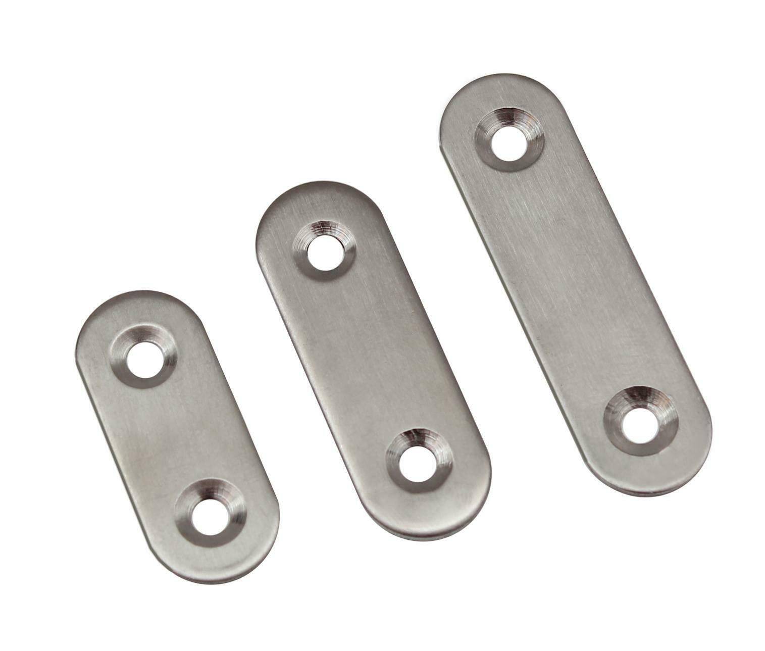 10x Edelstahl Lochplatte Holzverbinder Lochblech Flachverbinder Verbinder 5-14 50x16mm