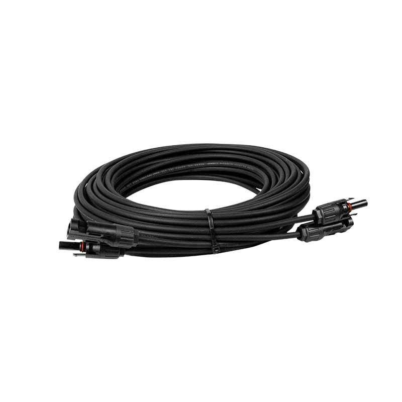 1 Paar 6mm² / 5m Solarstringkabel inkl. montierten T4-Stecker