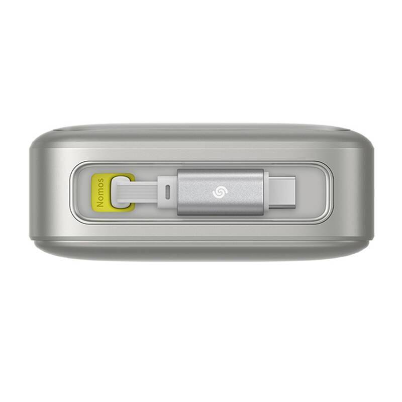 Baseus OS Free2Pull Powerbank, 20.000mAh, 70cm ausziehbares USB-C Kabel + USB-C, 65W, grau