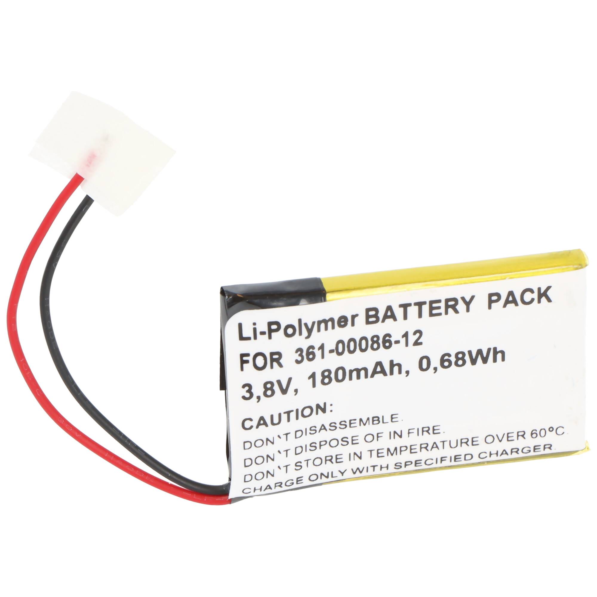 Akku passend für Garmin Venu, Fenix 6s Pro, Li-Polymer, 3,8V, 180mAh, 0,68Wh, ohne Werkzeug