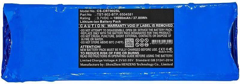 Batteriepaket-Etikett mit Modell „CS-CRT902SL