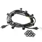 Illu Lichterkette 20m schwarz 40xE27 Garten Party Balkon Außen Made in Germany Illu Lichterkette 20m schwarz 40xE27 Garten Party Balkon Außen Made in Germany