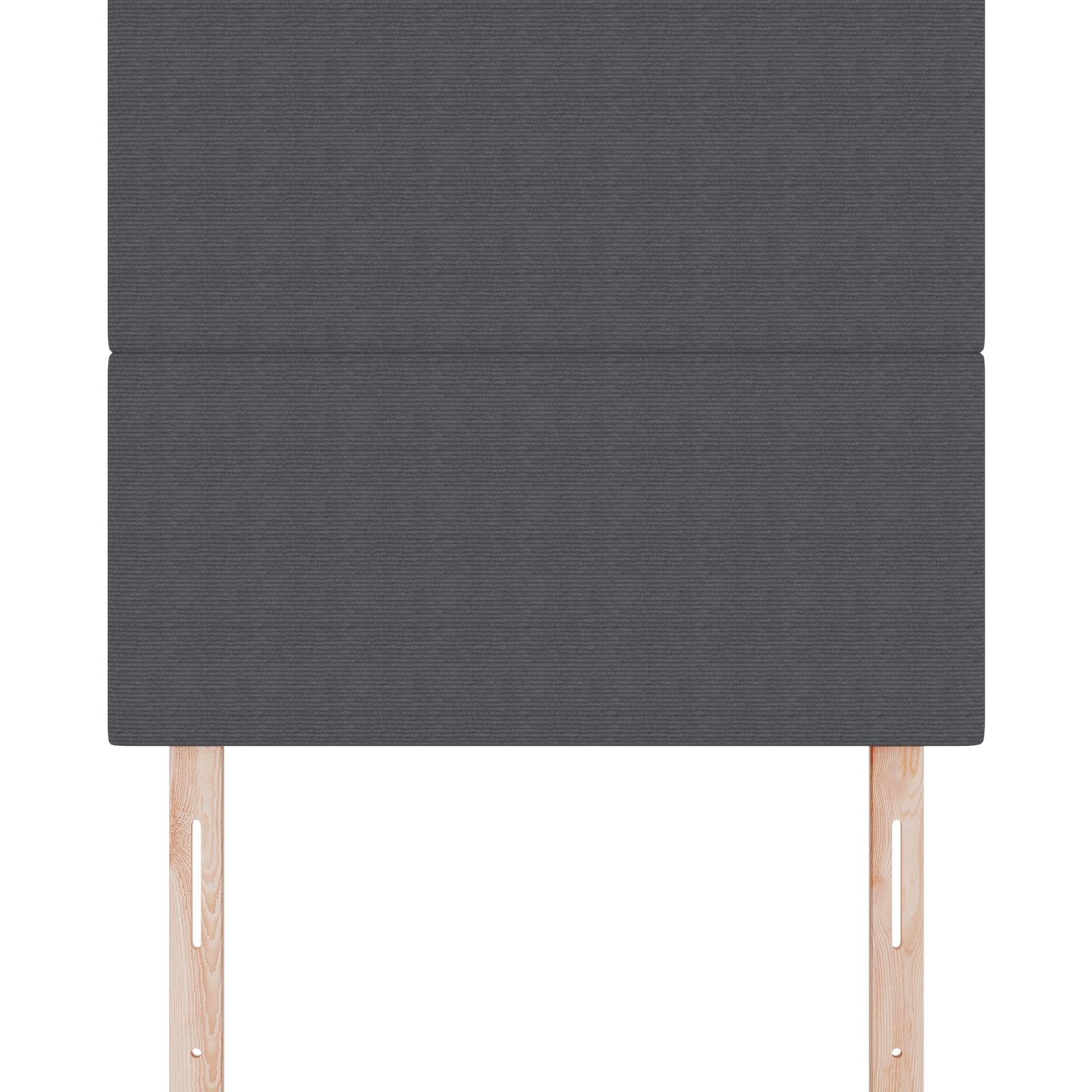 vidaXL Kopfteil Einfarbig Dunkelgrau 100 cm Cordstoff