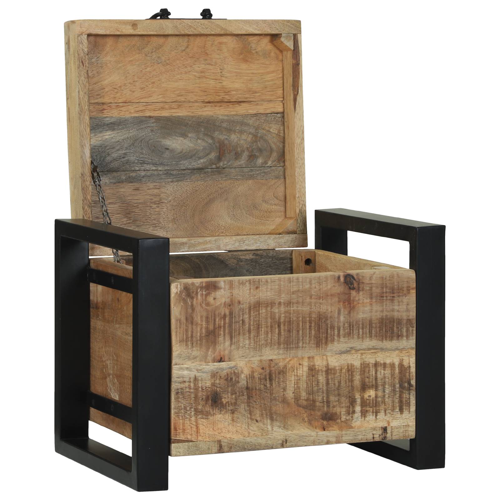 vidaXL Truhen 40x30x30cm Massivholz Mango und Metall