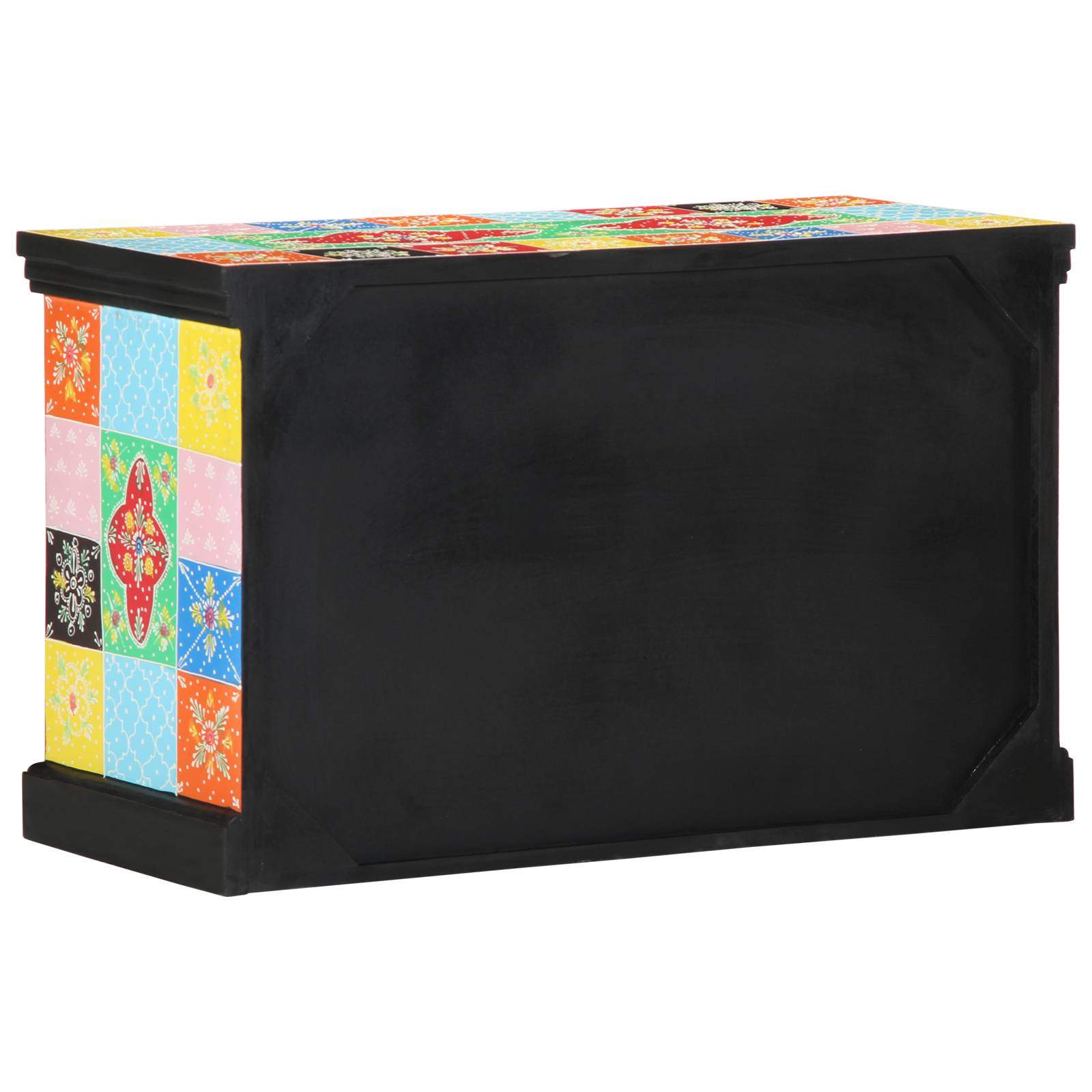 vidaXL TV-Schrank Mehrfarbig 80x35x50 cm Massivholz Mango