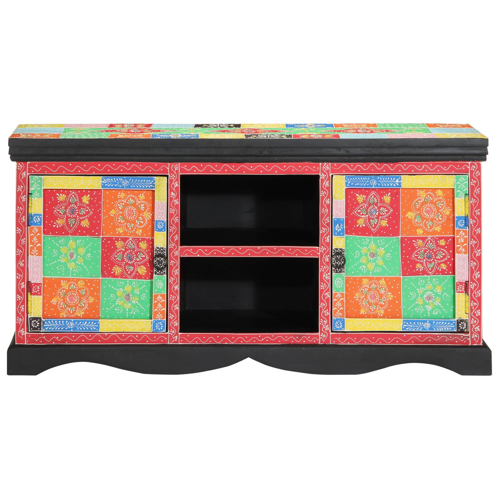vidaXL TV-Schrank Bunt 100x35x50 cm aus Mangoholz