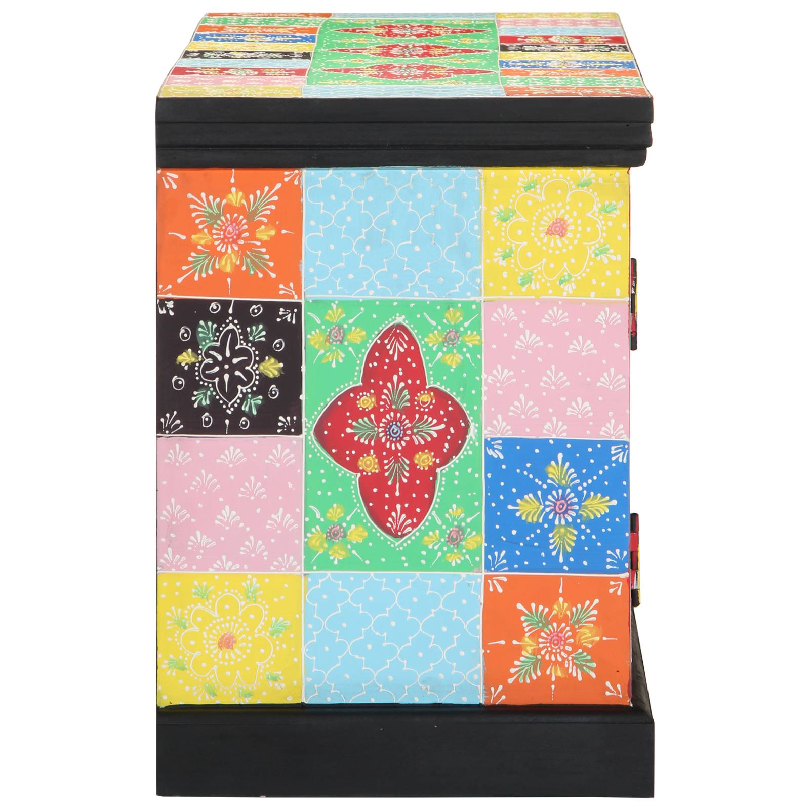 vidaXL TV-Schrank Bunt 100x35x50 cm aus Mangoholz