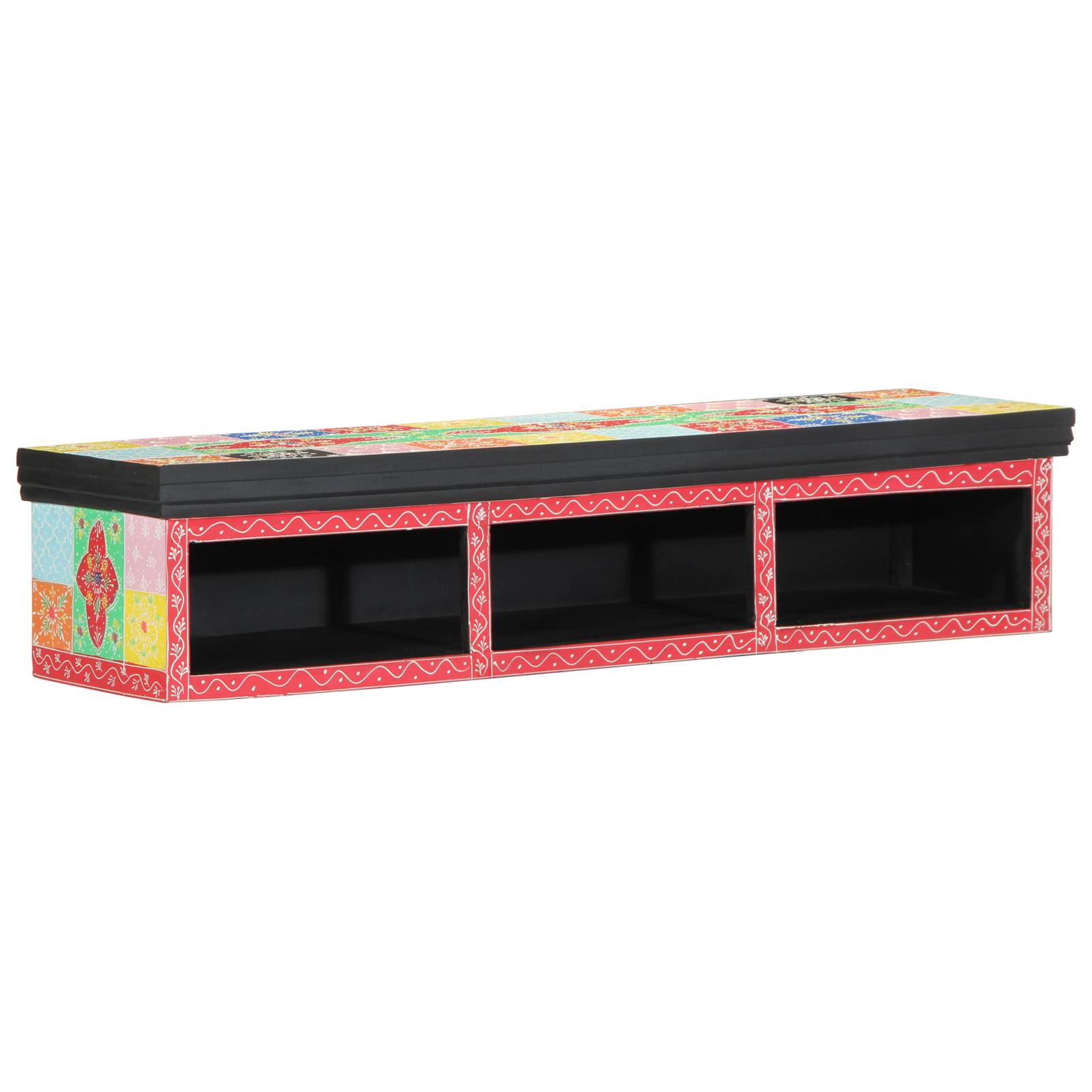 vidaXL TV-Schrank Wandmontage Mehrfarbig 100x30x22cm Holzwerkstoff