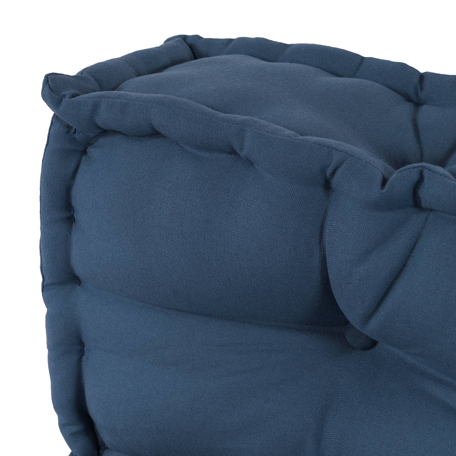 vidaXL Palettenkissen mit Rückenstütze Blau Stoff