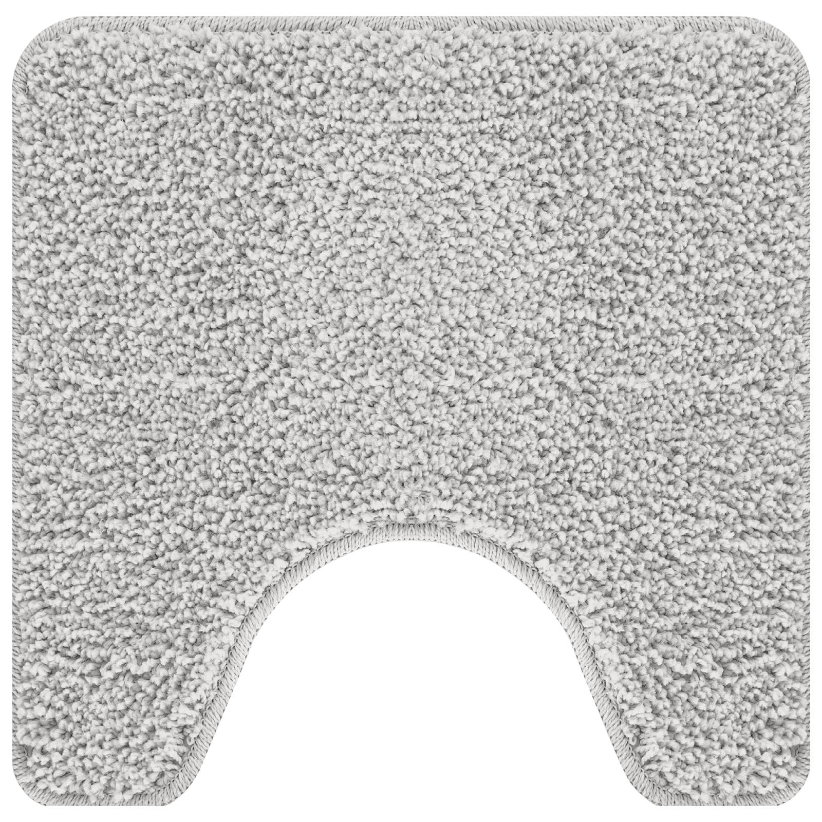 vidaXL 2-tlg. Badematten-Set Grau Polypropylen Rutschfest