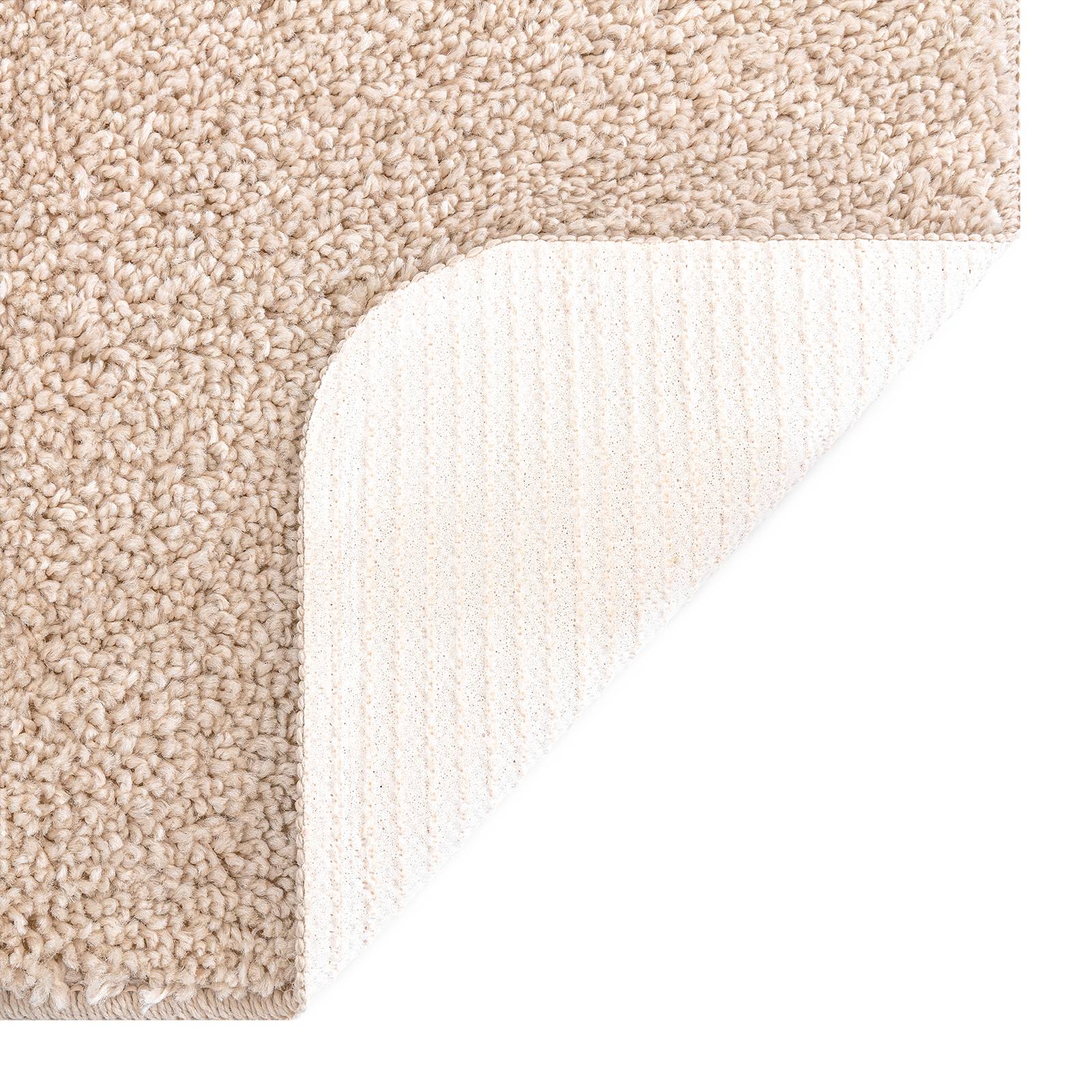 vidaXL Badematte Rechteckig Creme 70x120 cm Polypropylen Rutschfest