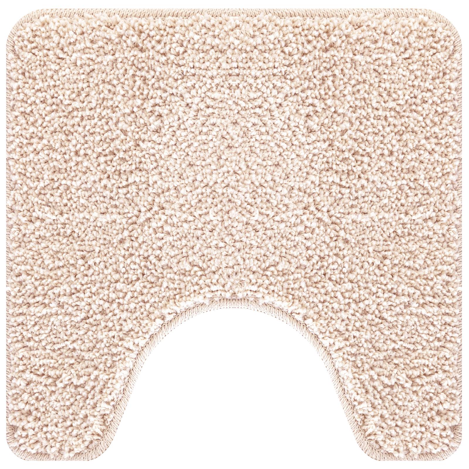 vidaXL 2-tlg. Badematten-Set Creme Polypropylen Rutschfest