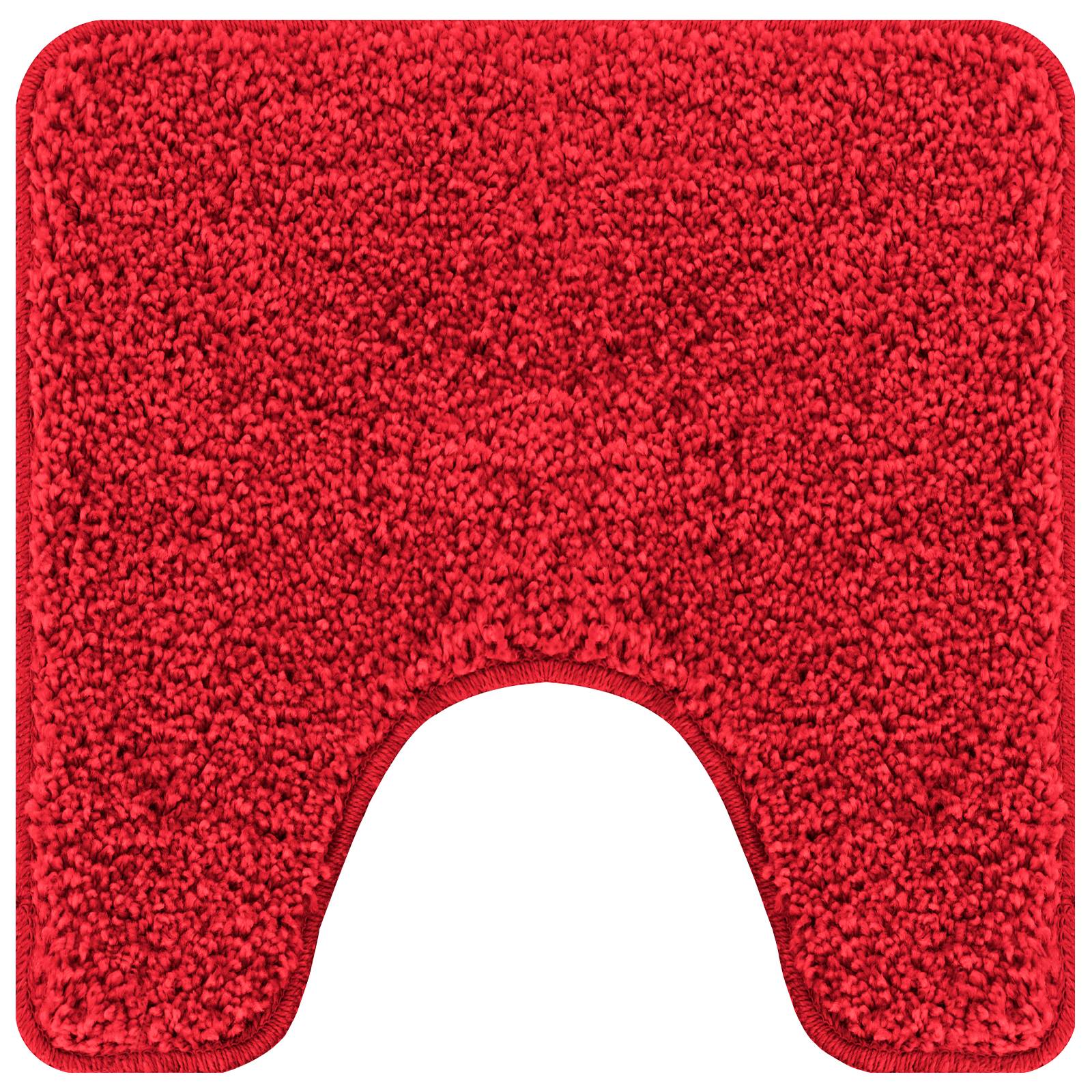 vidaXL 2-tlg. Badematten-Set Rot Polypropylen Rutschfest