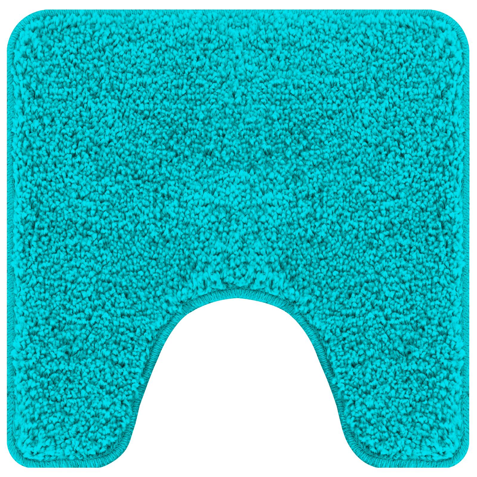 vidaXL Badematte U-Form Türkis 50x50 cm Polypropylen Rutschfest