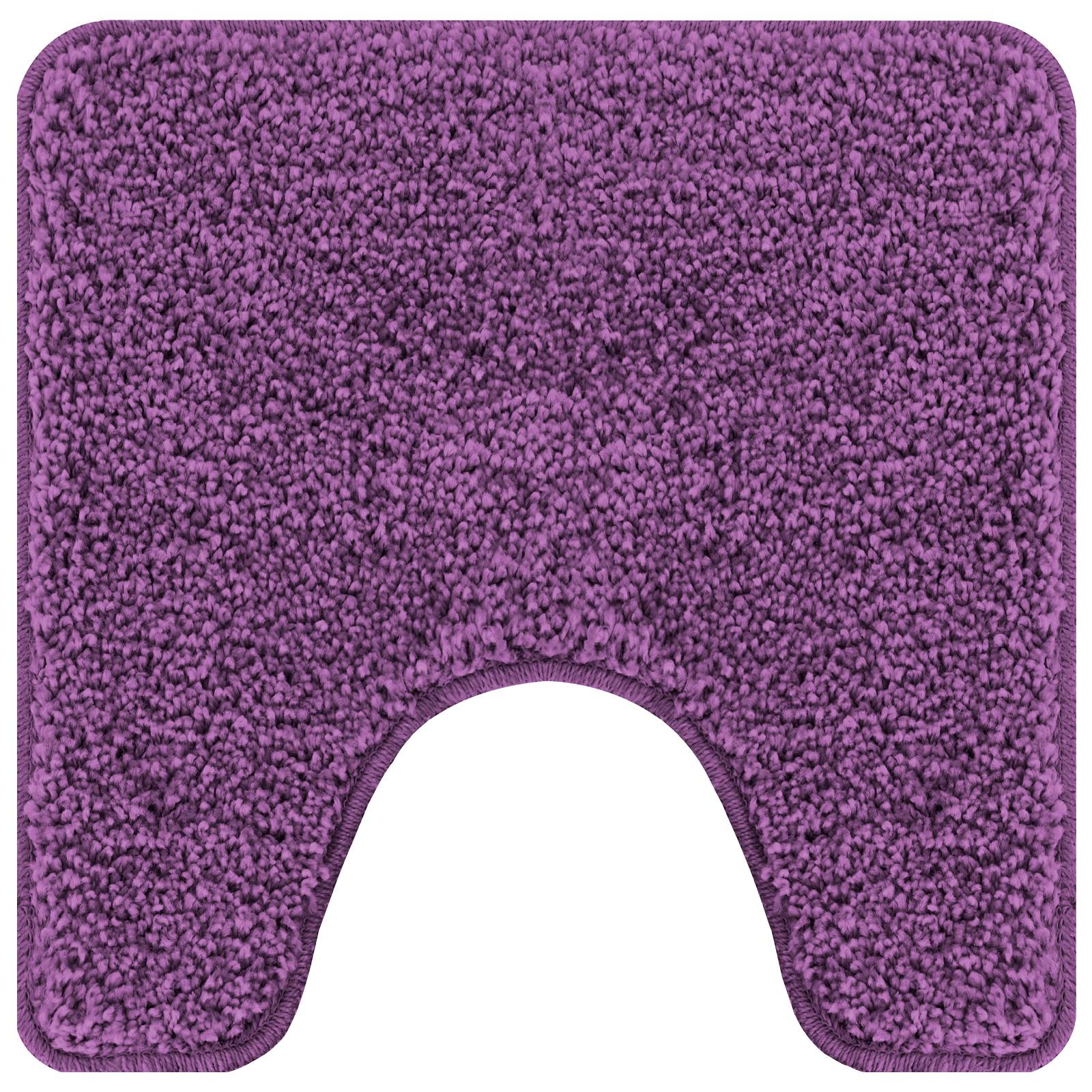 vidaXL Badematte U-Form Lila 50x50 cm Polypropylen Rutschfest