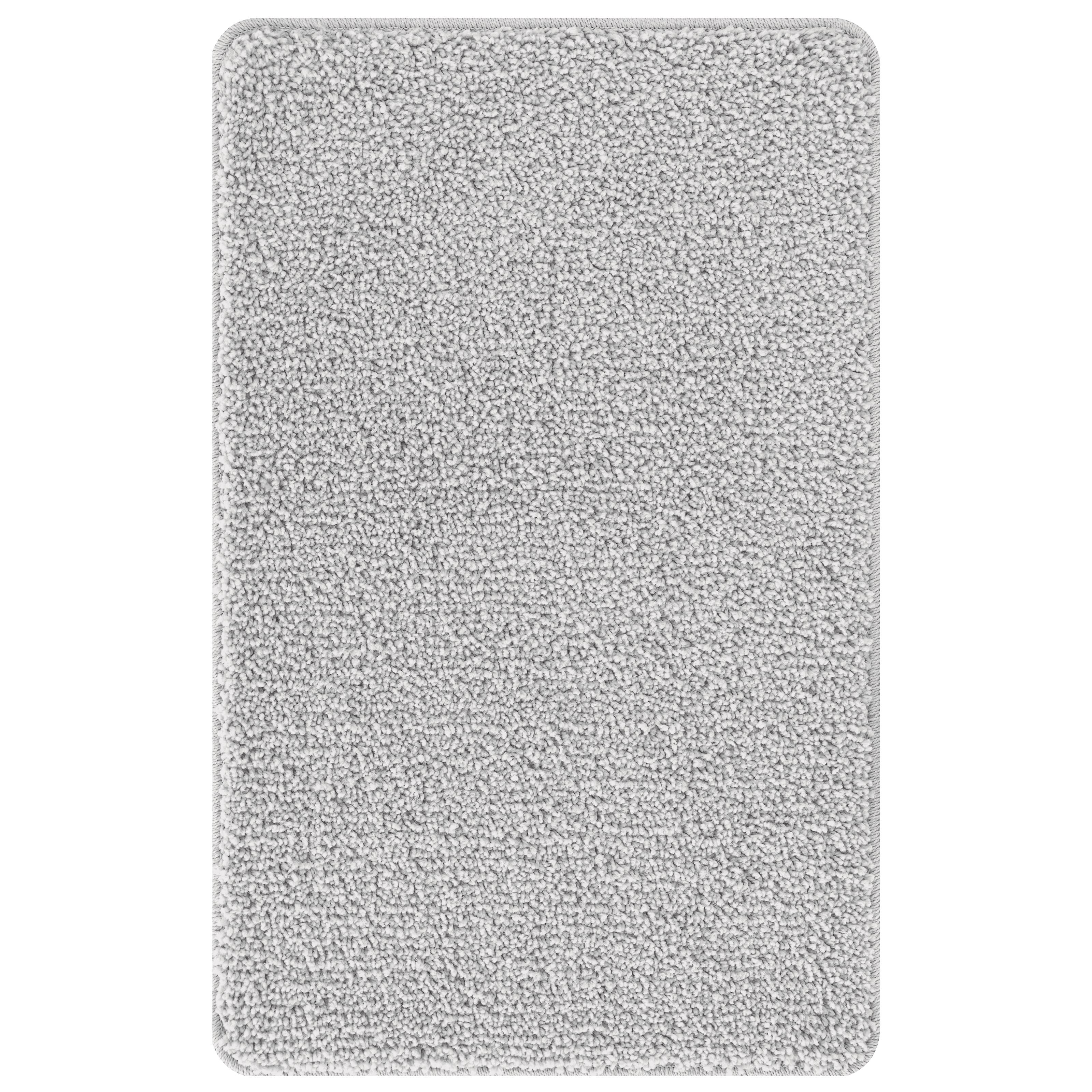 vidaXL 2-tlg. Badematten-Set Grau Polypropylen Rutschfest