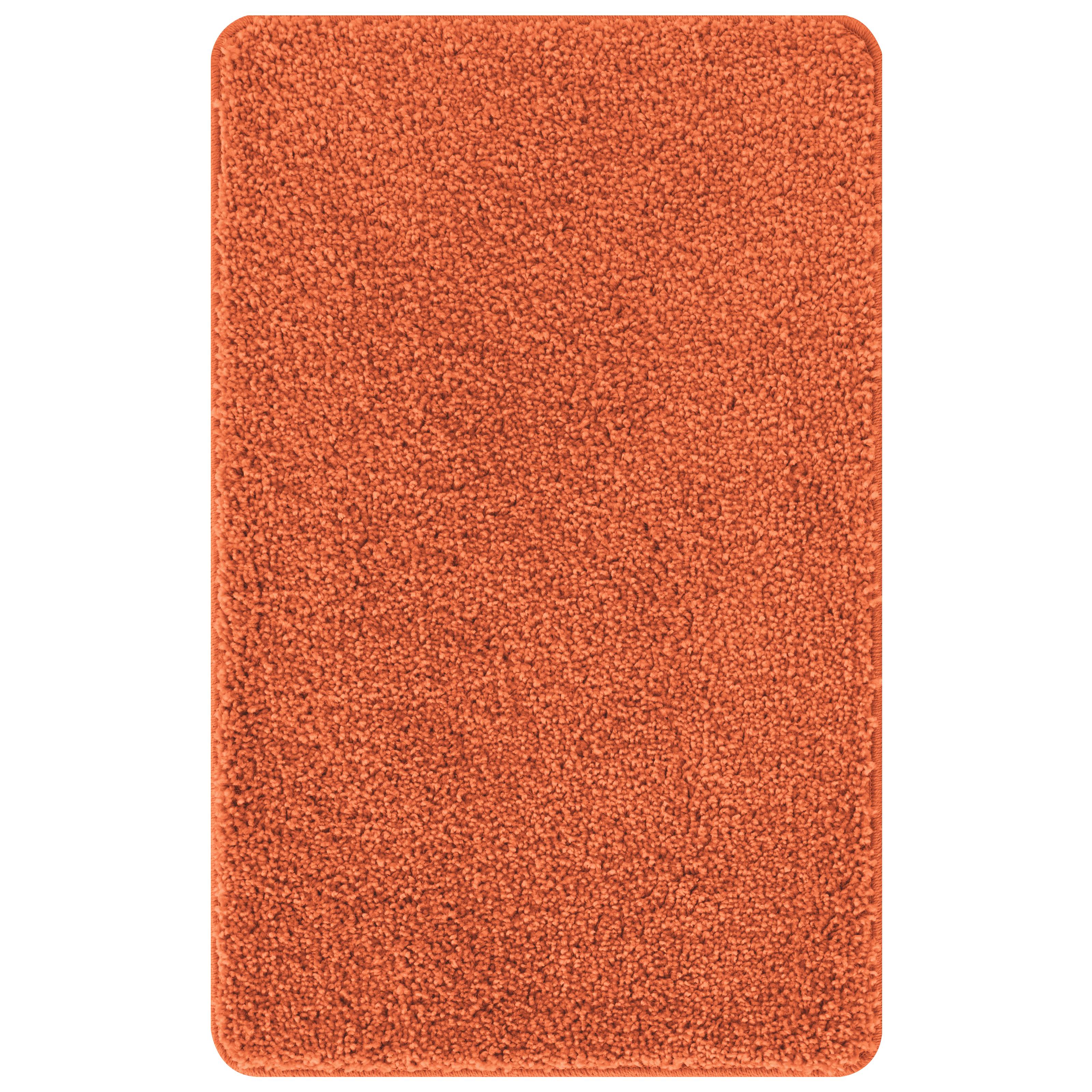vidaXL Badematte Rechteckig Orange 50x80 cm Polypropylen Rutschfest