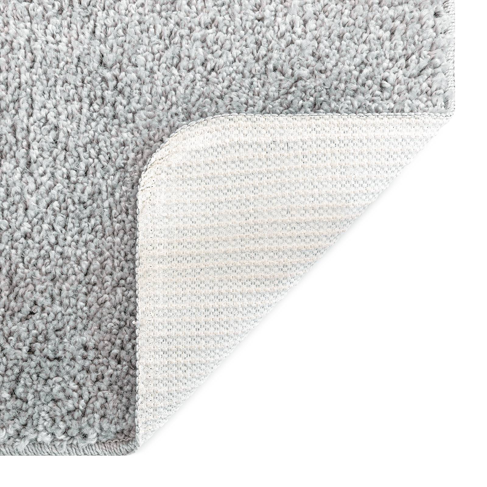 vidaXL Badematte Rechteckig Grau 70x120 cm Polypropylen Rutschfest